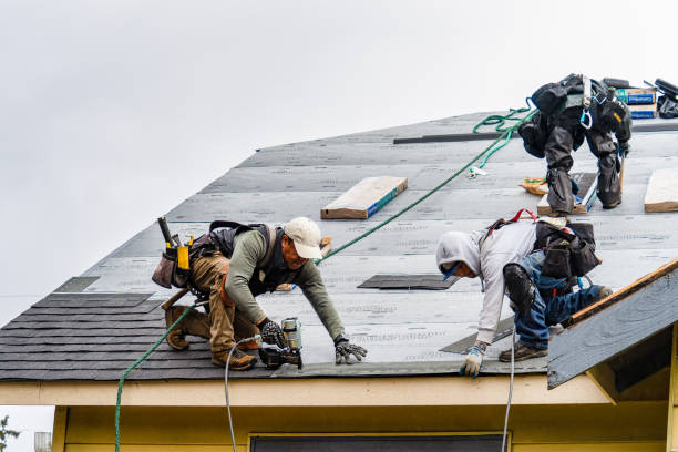 Professional Gutter Installation technician working in Lisle, IL